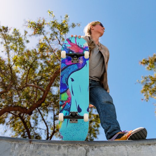 ミックスメディア馬 スケートボード (室外1)