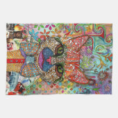 ミックスメディカラフルア猫キッテンキッチンタオル キッチンタオル (横)