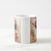 ミックスメディ日本のア芸者コーヒーマグ コーヒーマグカップ (中央)