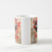 ミックスメディ日本のア芸者コーヒーマグ コーヒーマグカップ (中央)
