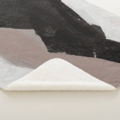 ミックスメディ絵画アのミニマリスト抽象デザイン。 シェルパブランケット (3/4)