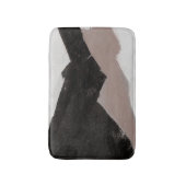 ミックスメディ絵画アのミニマリスト抽象デザイン。 バスマット (正面縦)