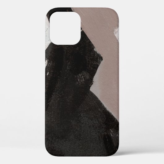 ミックスメディ絵画アのミニマリスト抽象デザイン。 Case-Mate iPhoneケース (裏面)