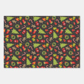 ミックスラッメリーピング紙セット ラッピングペーパーシート (正面)