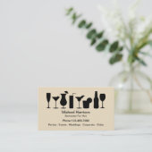 ミックスロジストの採用バーテンダー 名刺 (スタンド正面)