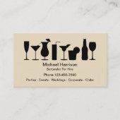 ミックスロジストの採用バーテンダー 名刺 (正面)