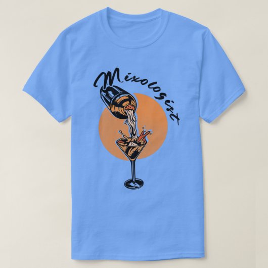 ミックスロジストバーキーパーバーテンダーギフト Tシャツ (デザイン正面)
