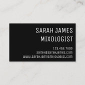 ミックスロジストバーテンダーカクテルコスモマルティーニドリンク 名刺 (裏面)