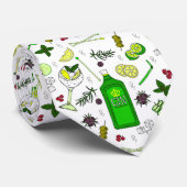 ミックスロジストマルティーニカクテルジントニックドリンク ネクタイ (ロール)