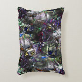 ミックス絵を描カラフルの重なり合うステンドヘビー アクセントクッション (正面(垂直))