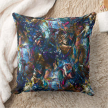 ミックス絵を描カラフルの重なり合うステンドヘビー