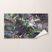 ミックス絵を描カラフルの重なり合うステンドヘビー バスタオルセット (ハンドタオル)