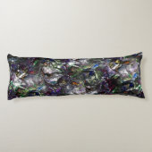 ミックス絵を描カラフルの重なり合うステンドヘビー ボディピロー (裏面)