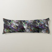 ミックス絵を描カラフルの重なり合うステンドヘビー ボディピロー (正面)