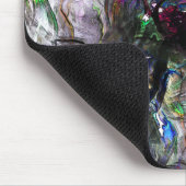 ミックス絵を描カラフルの重なり合うステンドヘビー マウスパッド (コーナー)