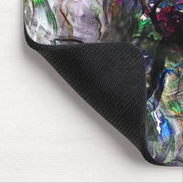 ミックス絵を描カラフルの重なり合うステンドヘビー マウスパッド