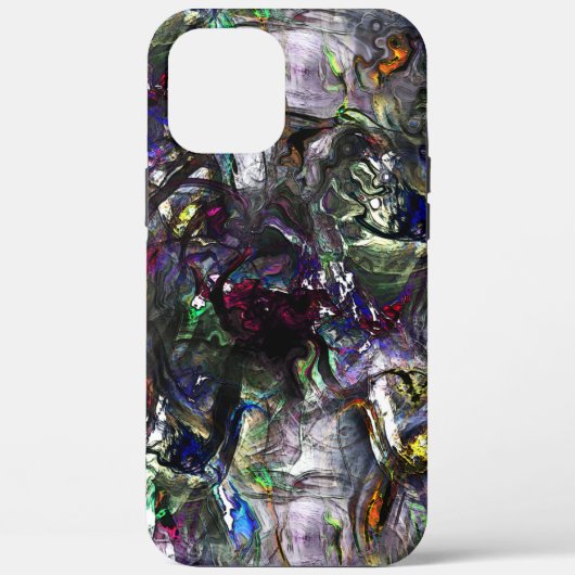 ミックス絵を描カラフルの重なり合うステンドヘビー Case-Mate iPhoneケース (裏面)