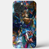 ミックス絵を描カラフルの重なり合うステンドヘビー Case-Mate iPhoneケース (裏面)