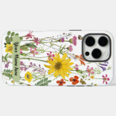 ミックス・ワイルドフラワー - ヴィンテージ Case-Mate iPhoneケース (裏面 (横))