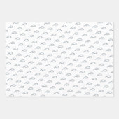 ミックスnマッチ鳥の巣名前をカスタムする赤ちゃんシャワーWra ラッピングペーパーシート (正面2)