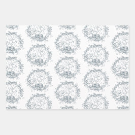 ミックスnマッチ鳥の巣名前をカスタムする赤ちゃんシャワーWra ラッピングペーパーシート