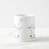ミック・ペプチド名mug コーヒーマグカップ (中央)