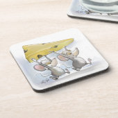 ミック&Macチーズコルクコースターを持ち込む コースター (左側)