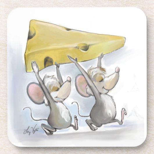 ミック&Macチーズコルクコースターを持ち込む コースター (正面)
