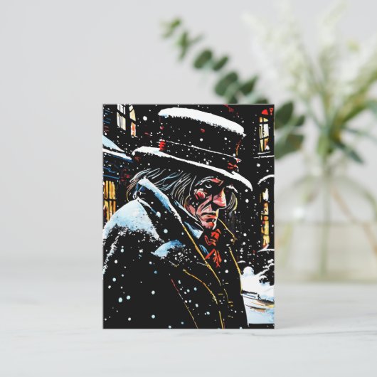 ミッサー・ミスター・エベネザアビクトリアン・スクルージ・クリスマス ポストカード (スタンド正面)