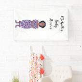 ミッシェルフェミニンの赤ちゃんシャワーをパーソナライズ 横断幕 (インサイチュ)