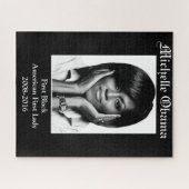 ミッシェル・オバマ第一黒人女性ポスター ジグソーパズル (横)