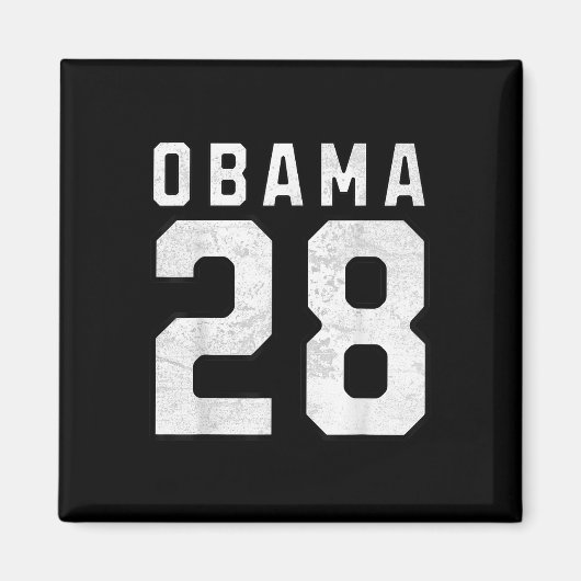 ミッシェル・オバマ2028大統領第28回ヴィンタグ マグネット (正面)