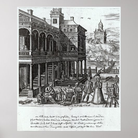 ミッシェル・デ・ノストラダムが相談を受けている ポスター (正面)