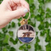 ミッションに参加したマラードアヒル キーホルダー (手)