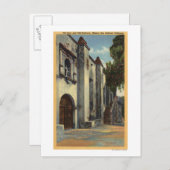 ミッションのドアと階段の表示 ポストカード (正面/裏面)