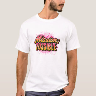 ミッションやる気を起こさせる感動的学校 Tシャツ