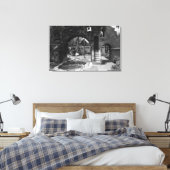 ミッションインコートヤードオブリバーサイドカフォトグラップ キャンバスプリント (インサイチュ (寝室))