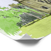 ミッションコンセプシオンサンアントニオテキサス州 ポスター (角)