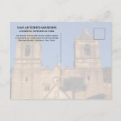 ミッションコンセプシオンチャーチサンアントニオミッションNHP ポストカード (裏面)