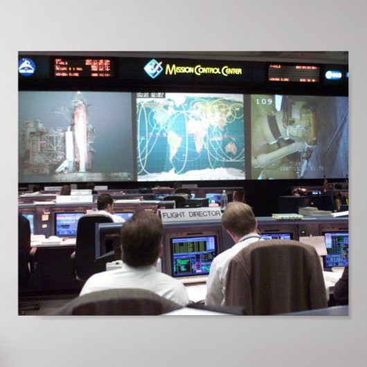 ミッションコントロールセンター(STS-102) ポスター (正面)