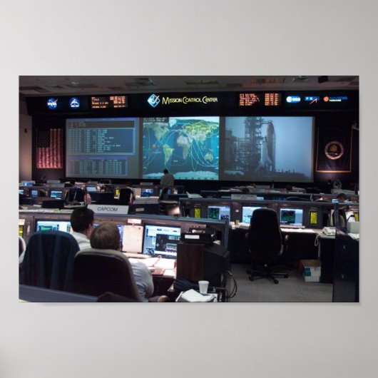 ミッションコントロールセンター(STS-110) ポスター (正面)
