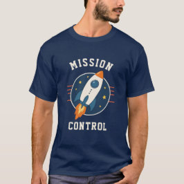 ミッションコントロールロケット宇宙冒険 Tシャツ