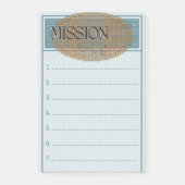 ミッションゴールがノート冊子を投稿 ポストイット (正面)