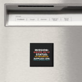 ミッションサバイバル67日目のステータスは進行中 面白い引用符 マグネット (インサイチュ (食洗機))