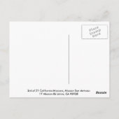 ミッションサンアントニオ ポストカード (裏面)