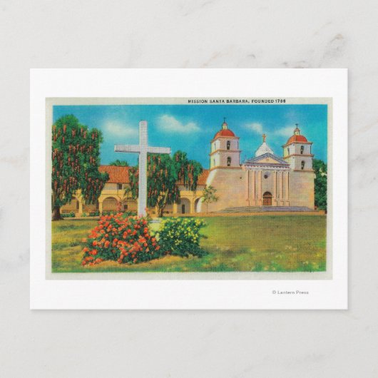 ミッションサンタバーバラビュー ポストカード (正面)