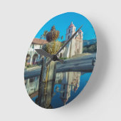 ミッションサンタバーバラ ラウンド壁時計 (傾斜)