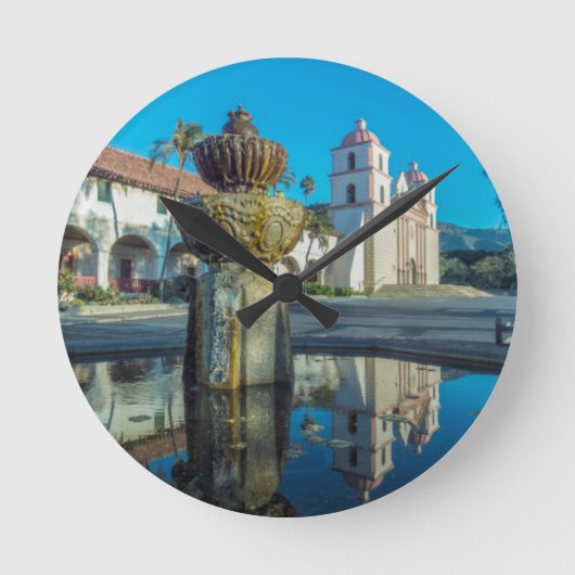 ミッションサンタバーバラ ラウンド壁時計 (正面)