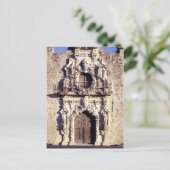 ミッションサンノゼ，テキサス州 – 精巧なフロントファサード ポストカード (スタンド正面)