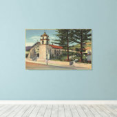 ミッションサンブエナベンチュラのビュー キャンバスプリント (インサイチュ (ウッドフロア))